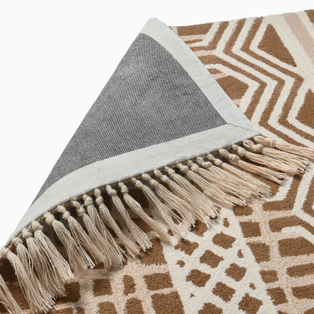 hand-woven 100% wool Bohemian rug