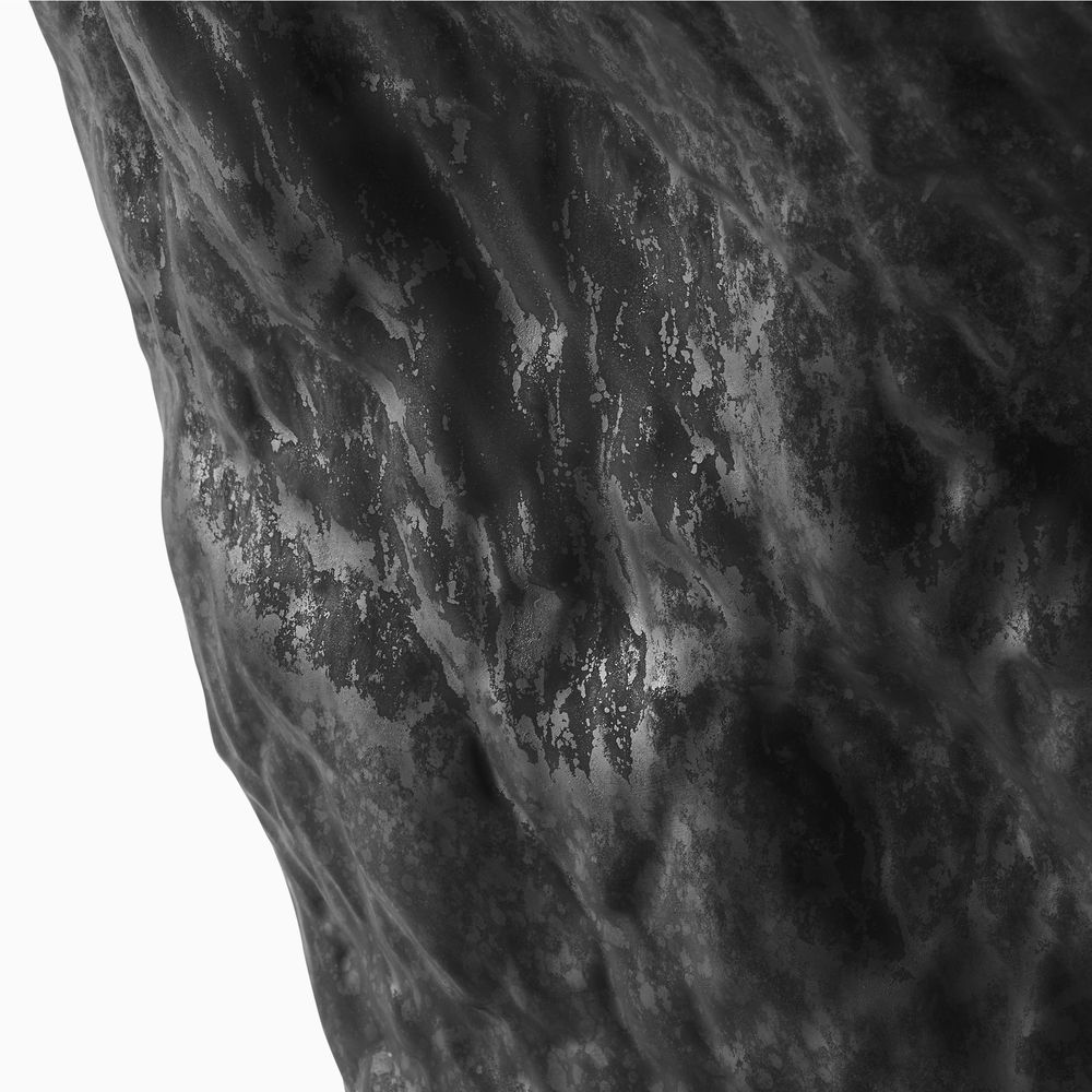 black matte ceramic vase