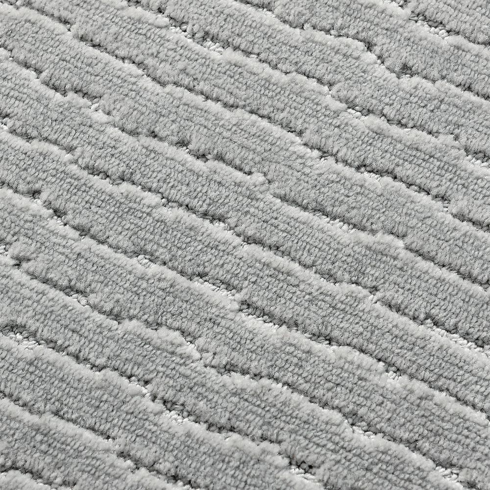 Diagonal Stripes Doormat gray