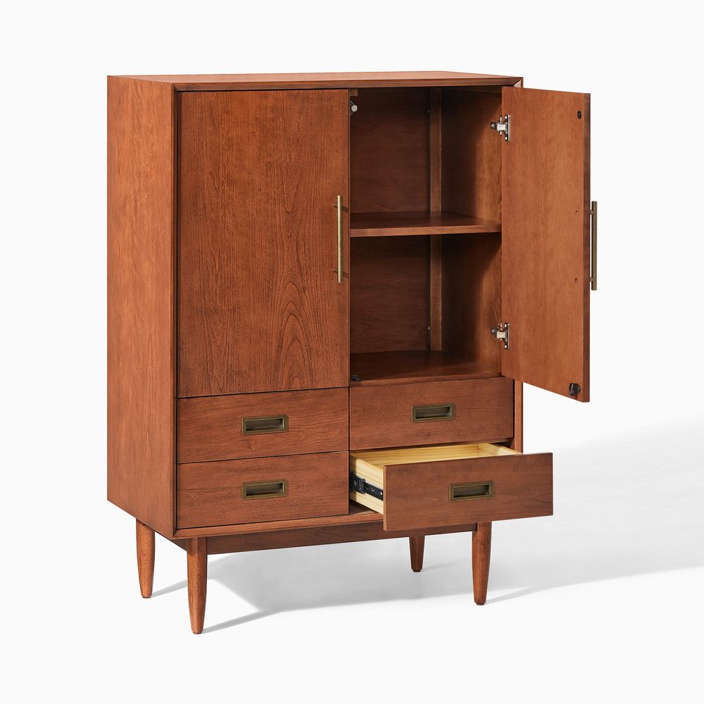 Mid Century Cherry Bar Cabinet