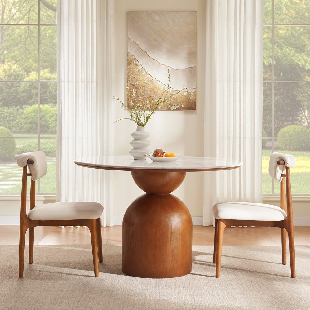 Mid Century Round Dining Table for Dining Room