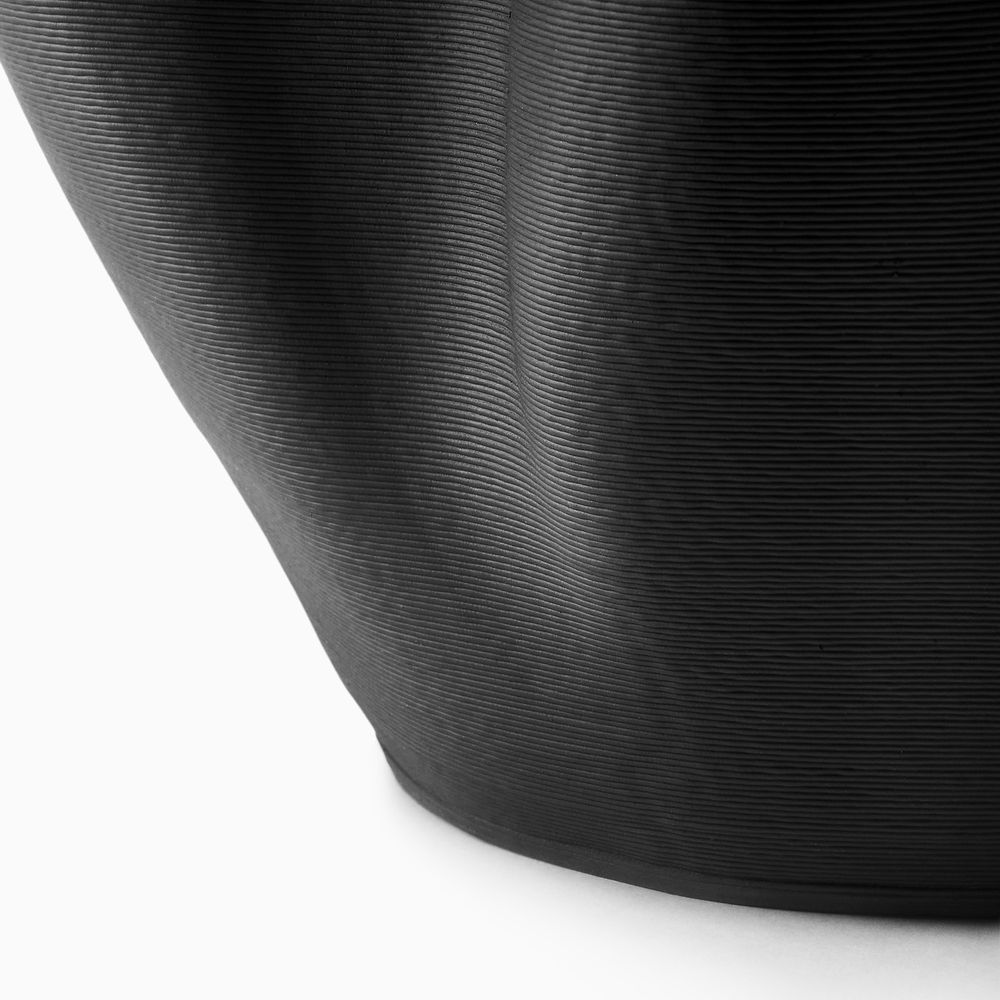 3D-printed texture ceramic vase