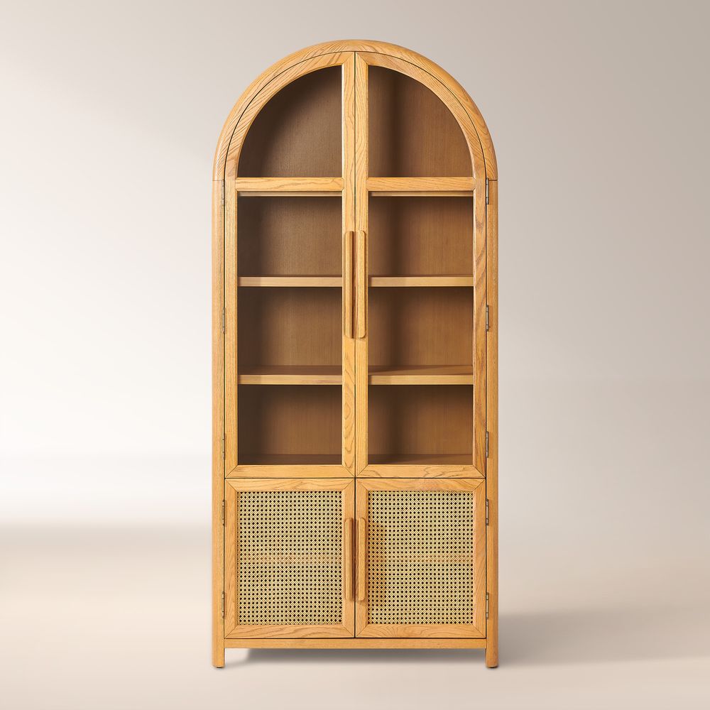 arched display cabinet
