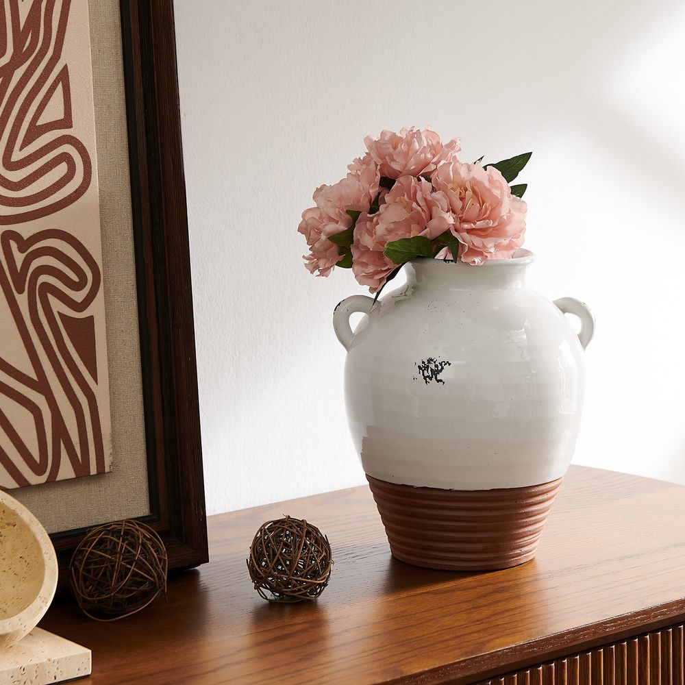 Mediterranean Ceramic handcrafted Vase