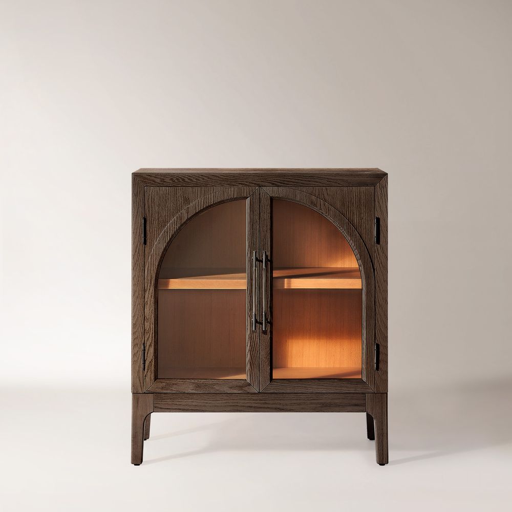 Oak Entryway Cabinet