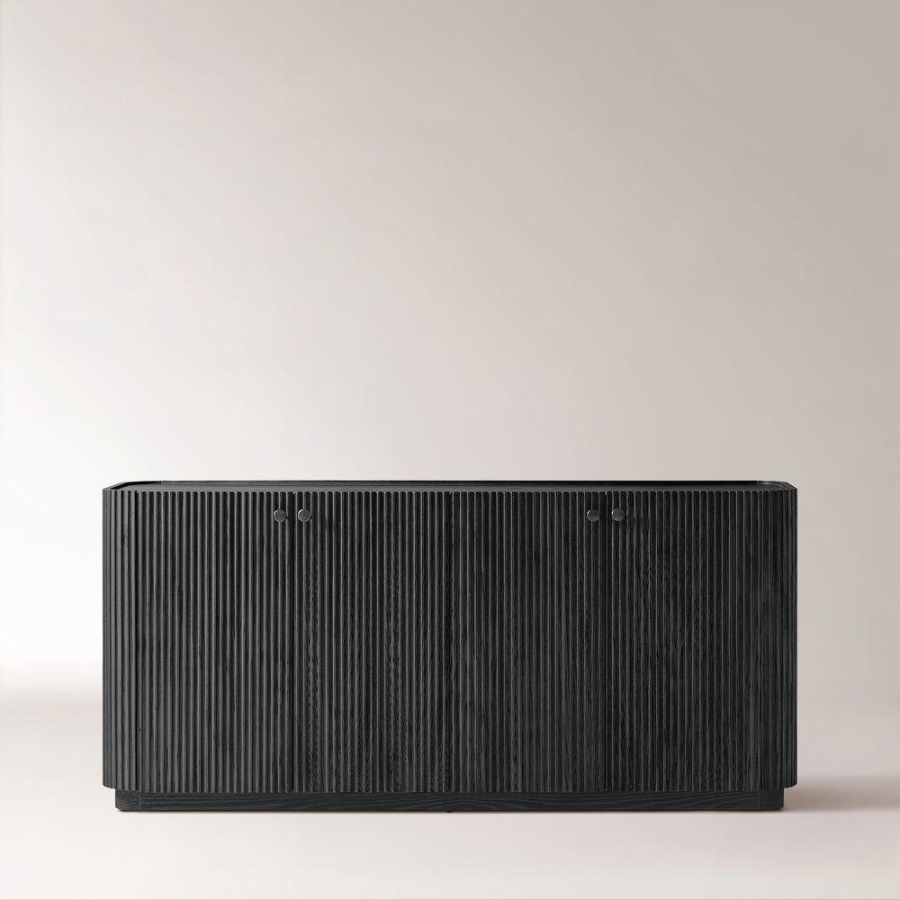 Black Oak Fluted Sideboard