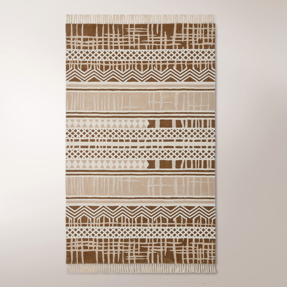 hand-woven 100% wool Bohemian rug