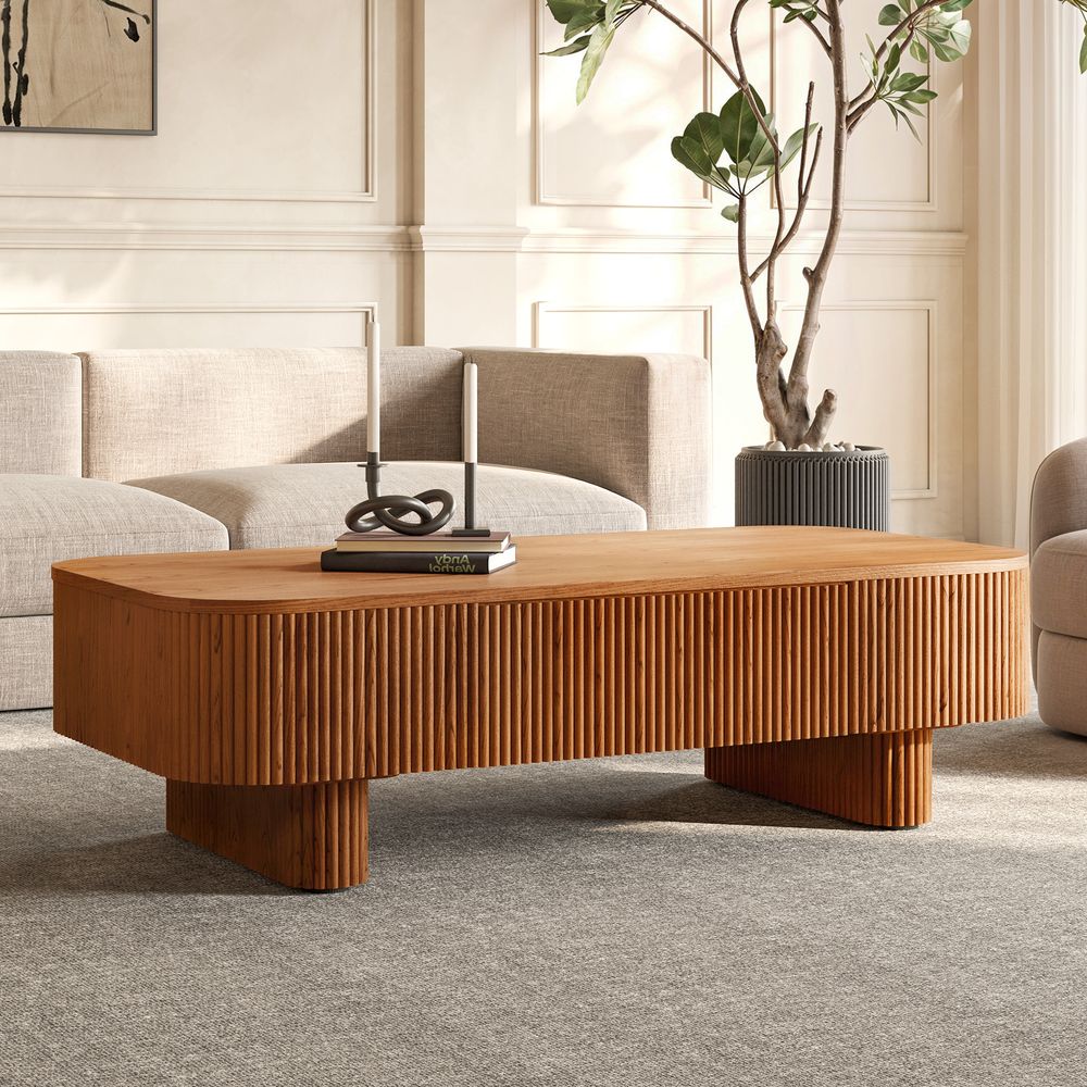 Wood Coffee Tables with Oak Legs