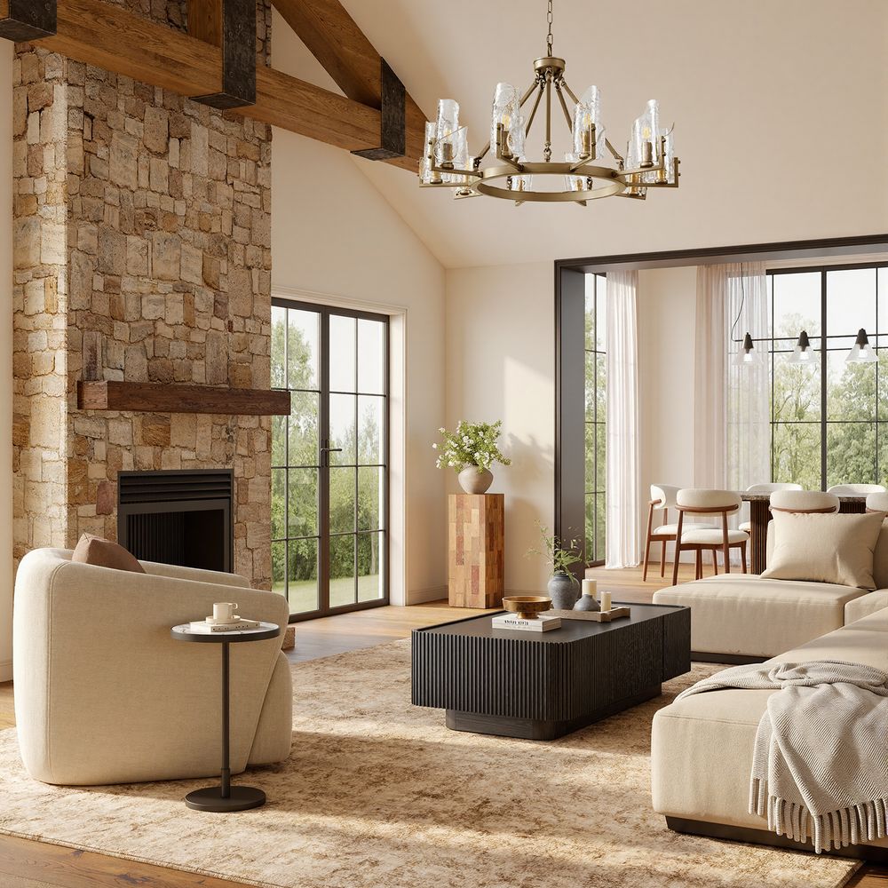 32 inch wagon wheel chandelier