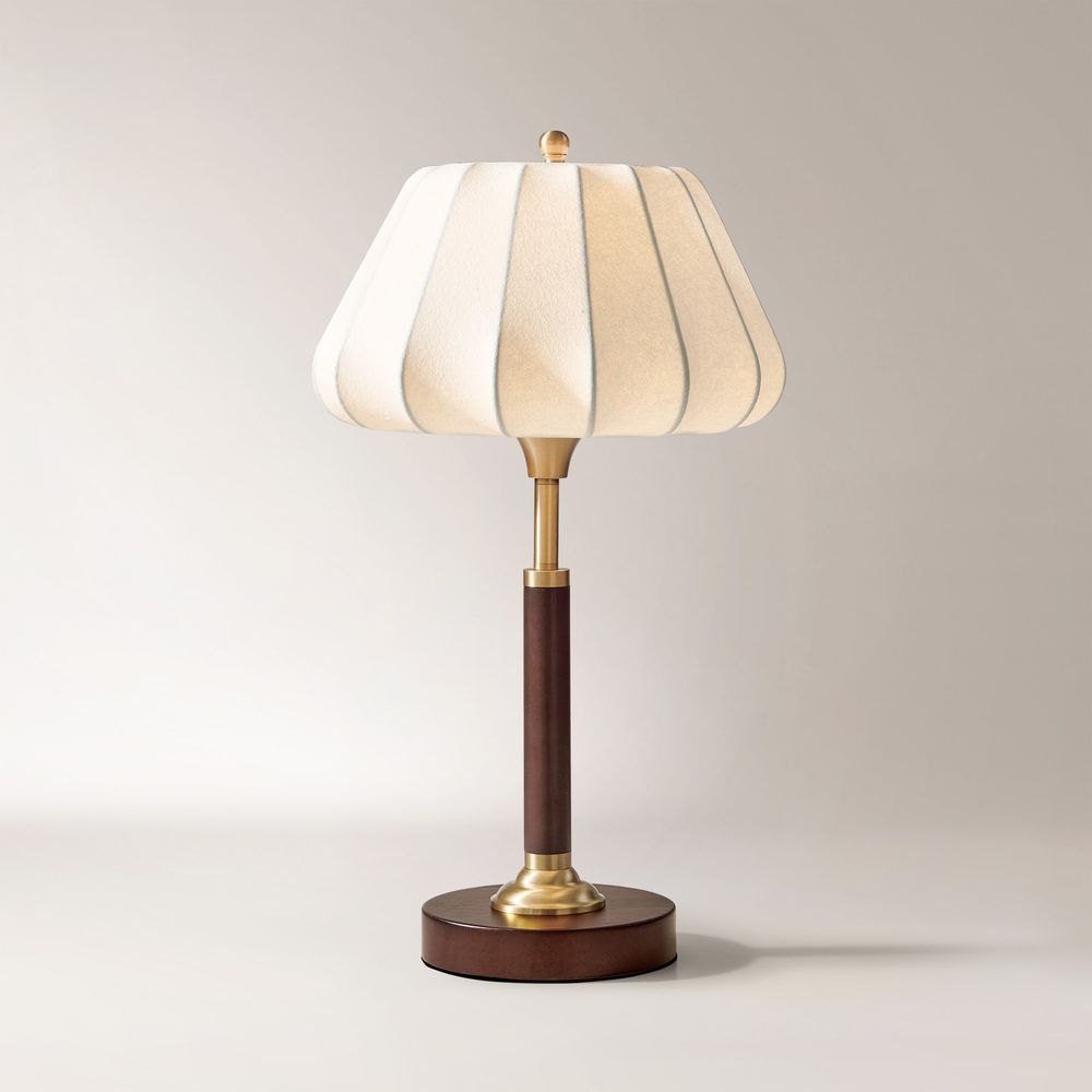 20 inch solid wooden table lamp