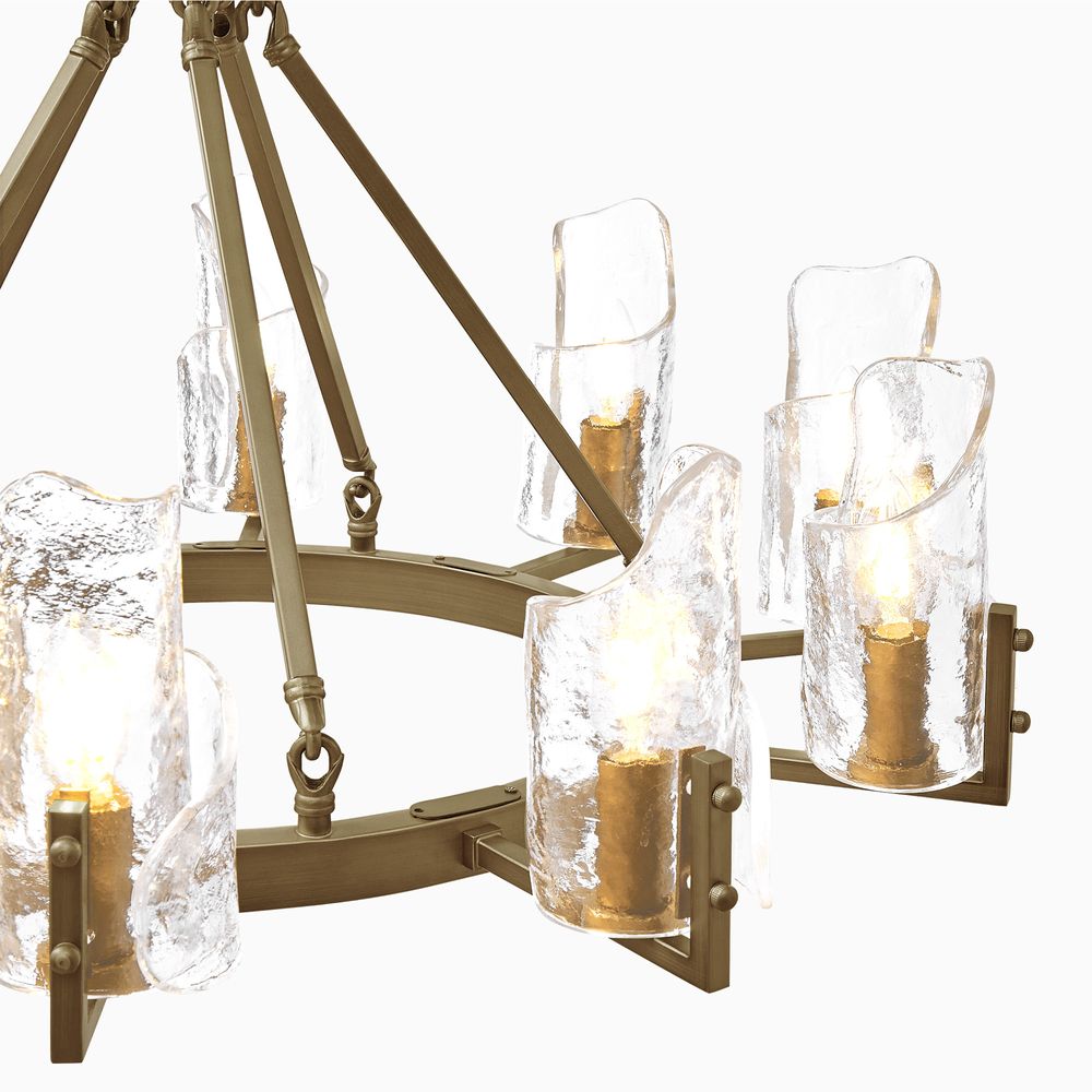 32 inch wagon wheel chandelier