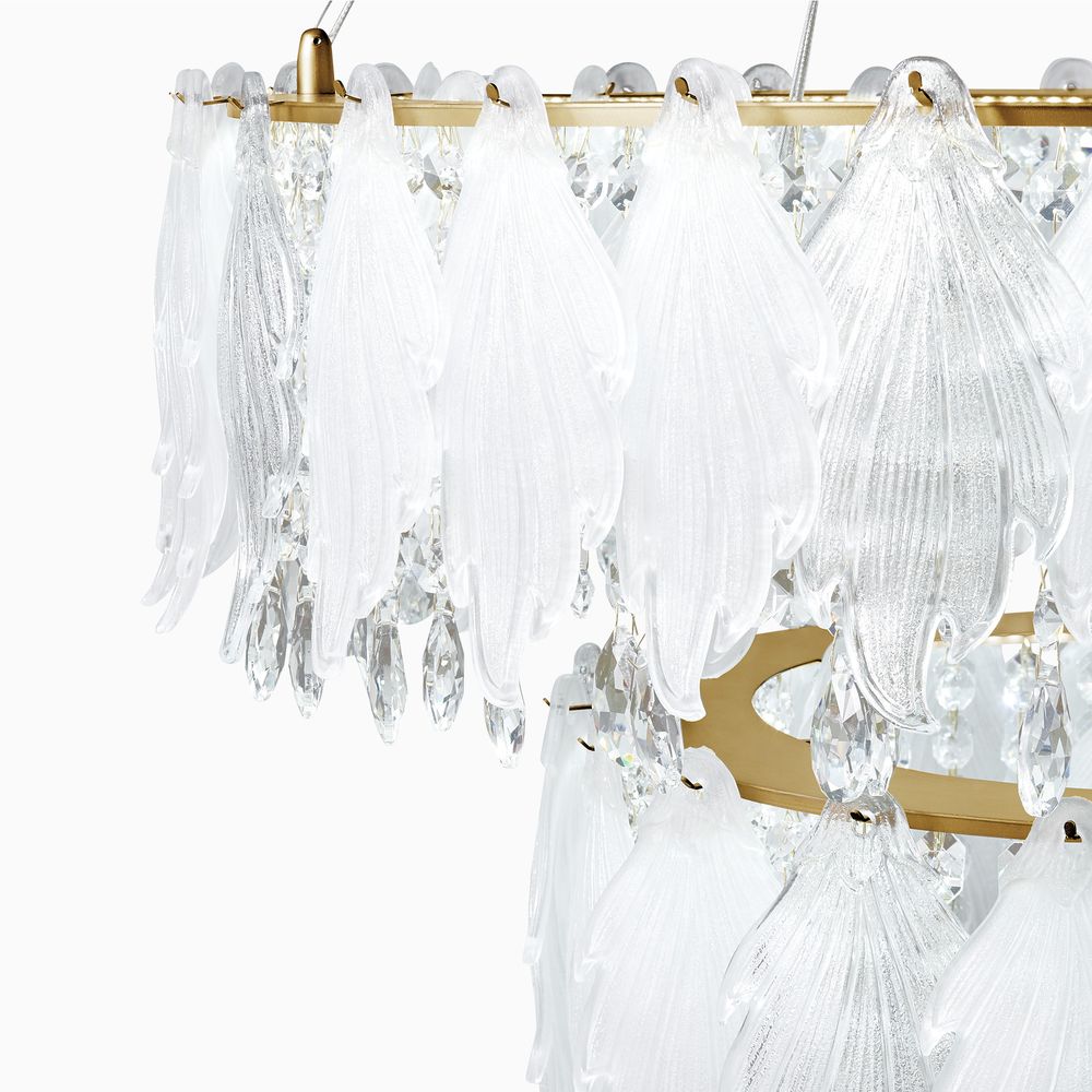 31 inch chandelier height adjustable with crystal pendant