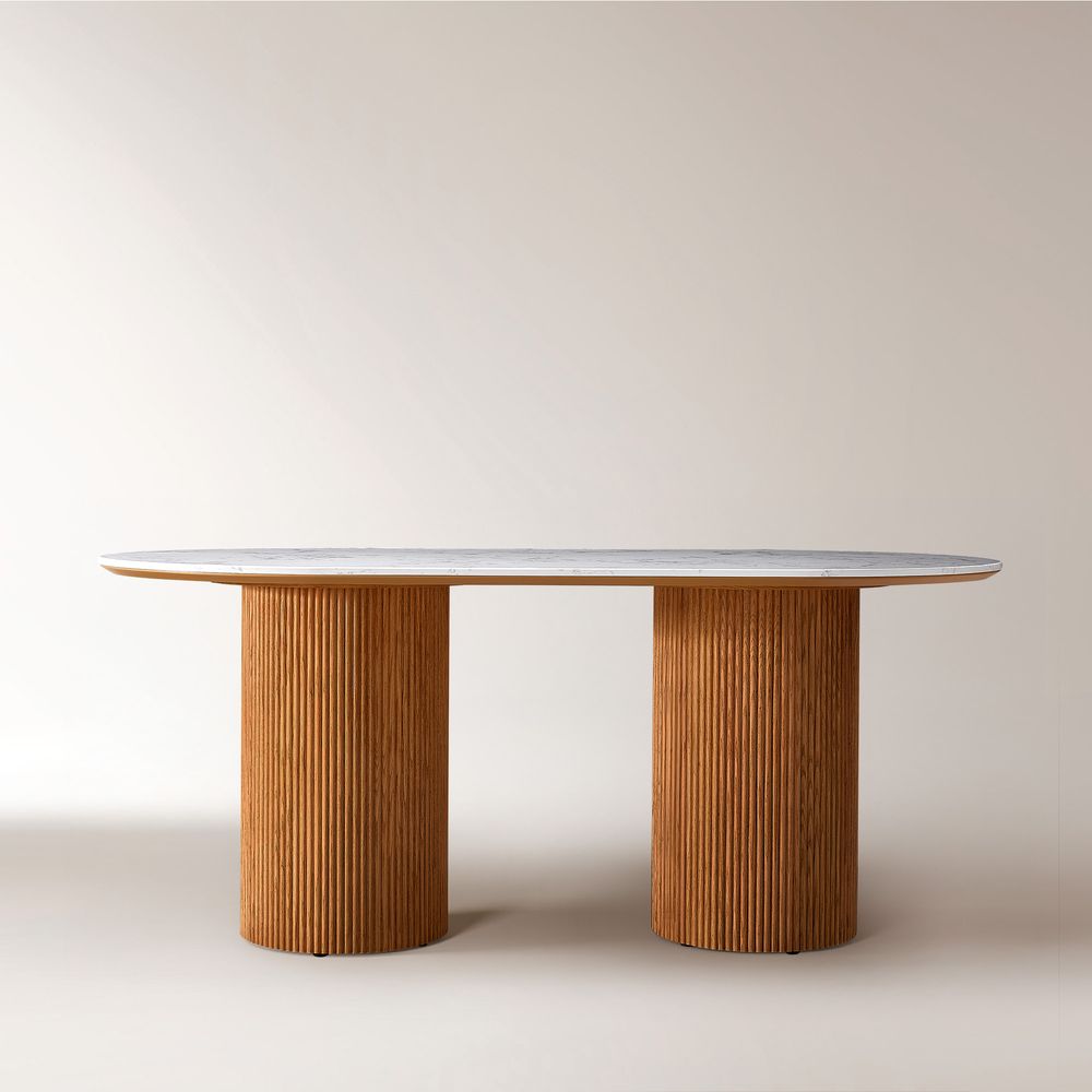 72 Inch Modern Oval Dining Table