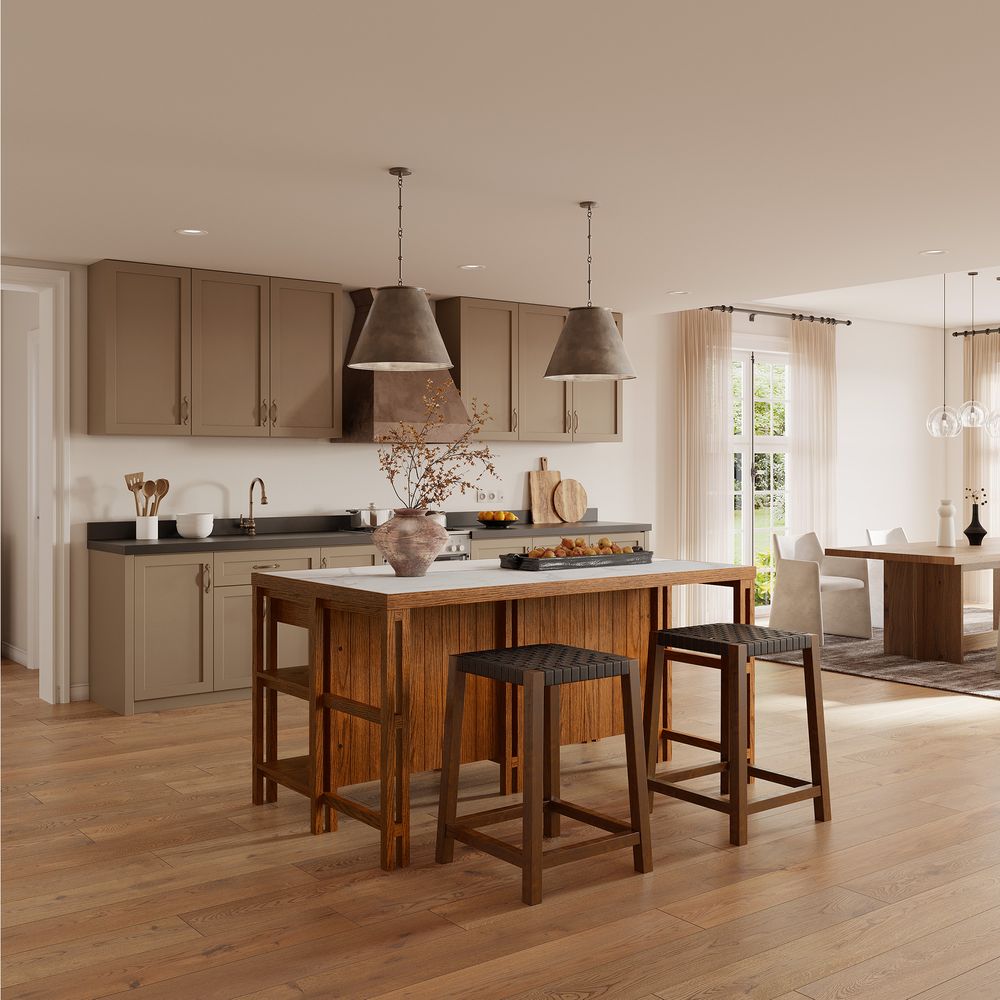 Mid Century Modern 72" Sintered Stone Kitchen Island  for Dining Room