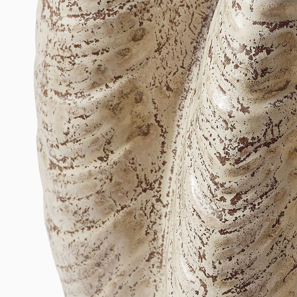 Tridacna gigas design ceramic vase