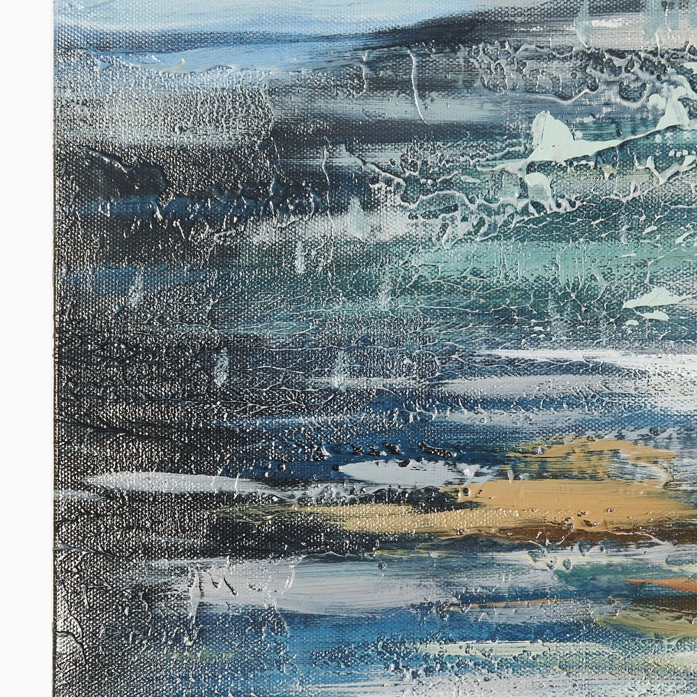 frameless hand painted wall art