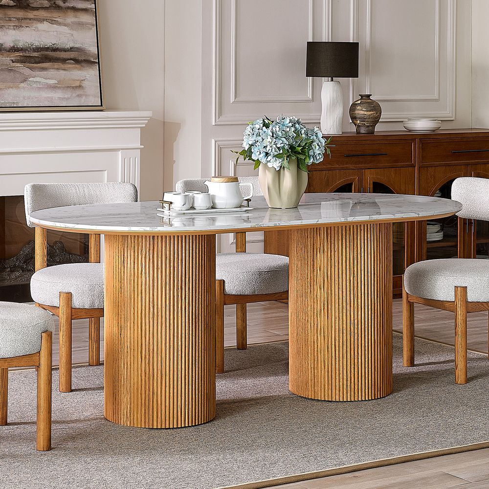 72 Inch Oval Dining Table for Dining Room