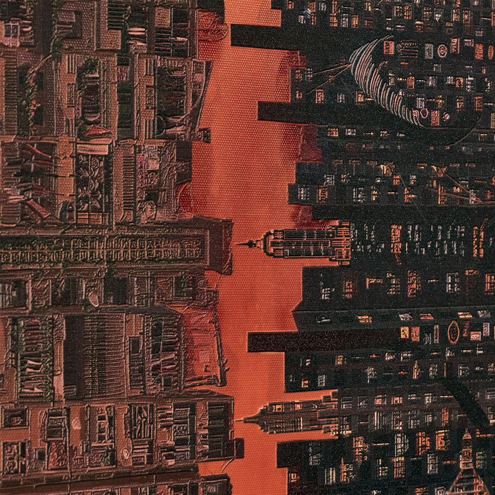 Framed Wall Art with 3D printed texture