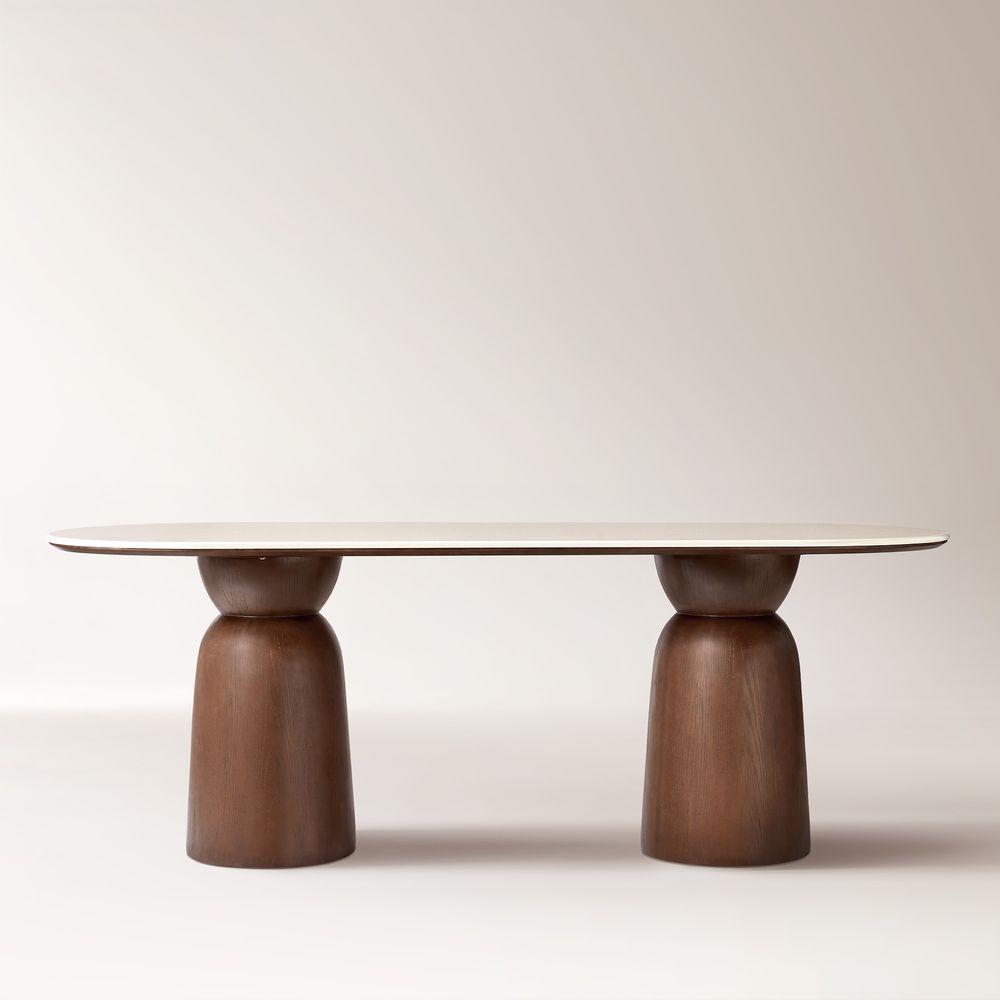 84" Modern Oval Dining Table