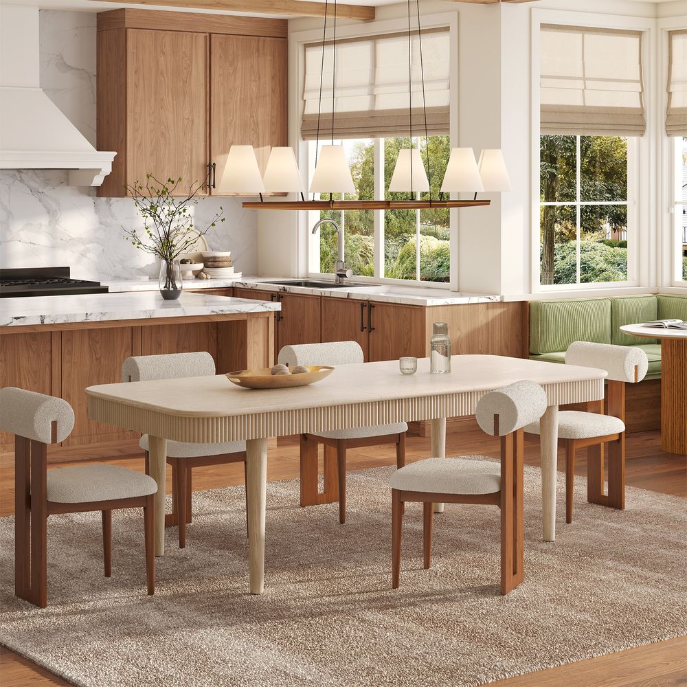 72"-92" Solid Oak Expandable Dining Room Table