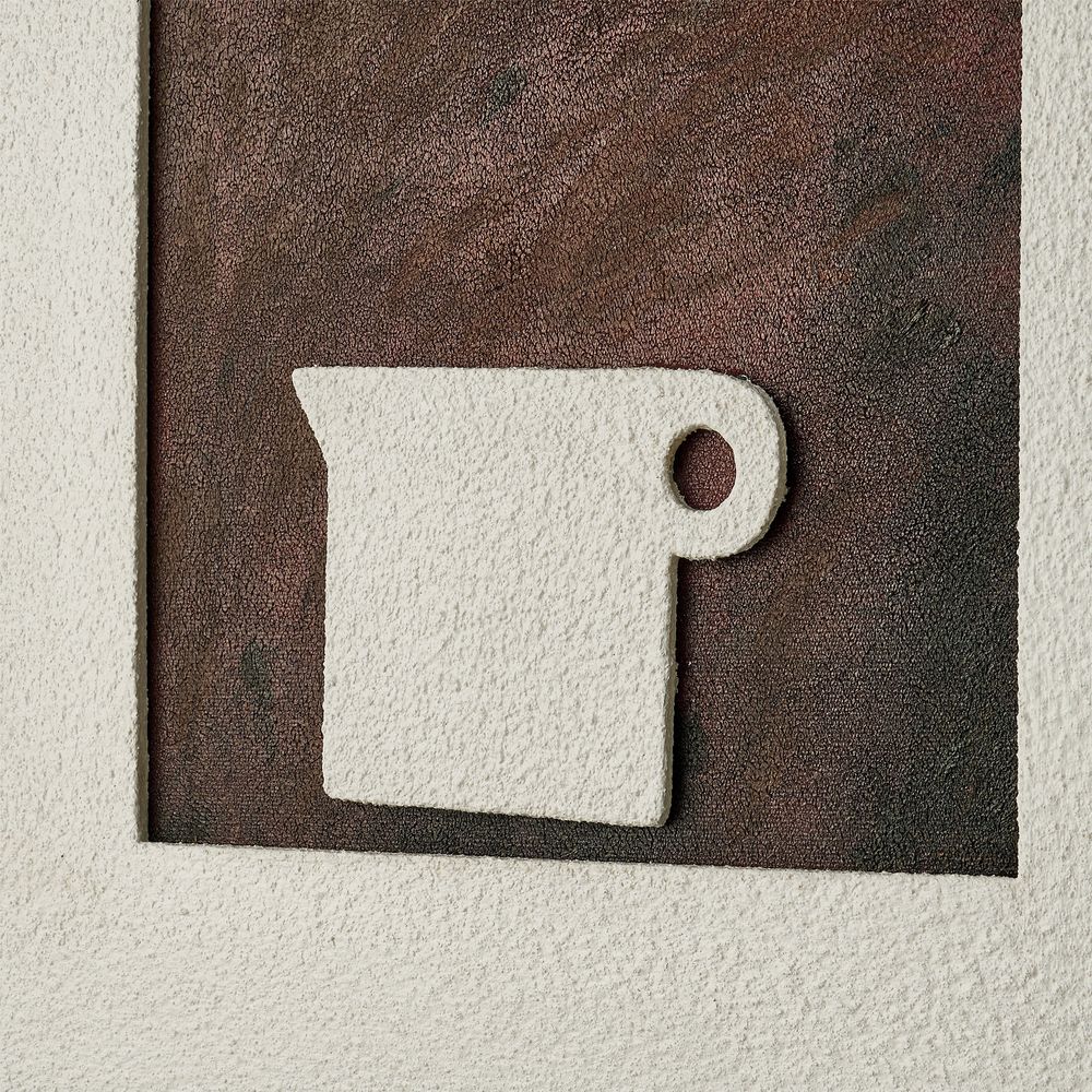 hand painted textured wall art