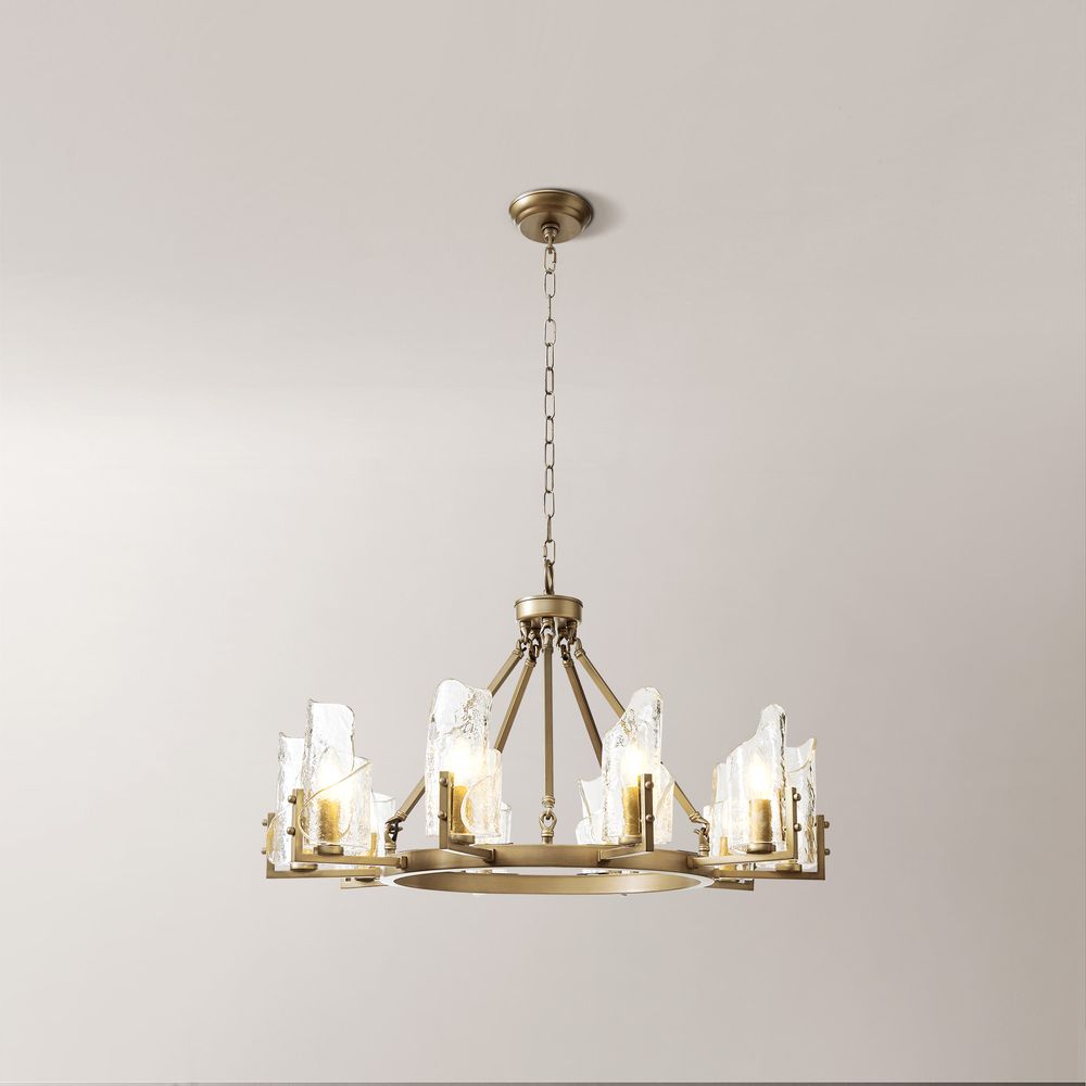 32 inch wagon wheel chandelier