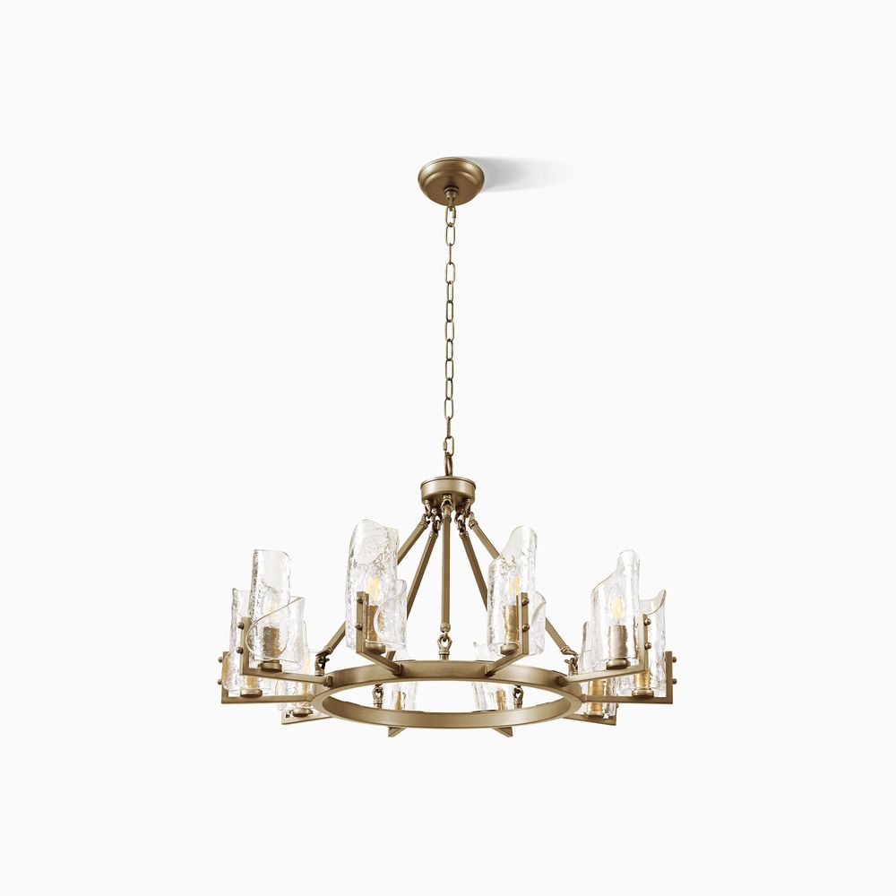 32 inch wagon wheel chandelier