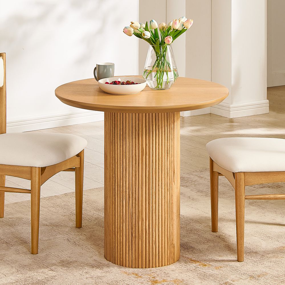 31 Inch Round Small Dining Table for Breakfast Nook
