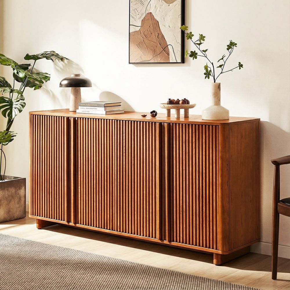 brown dining room sideboard