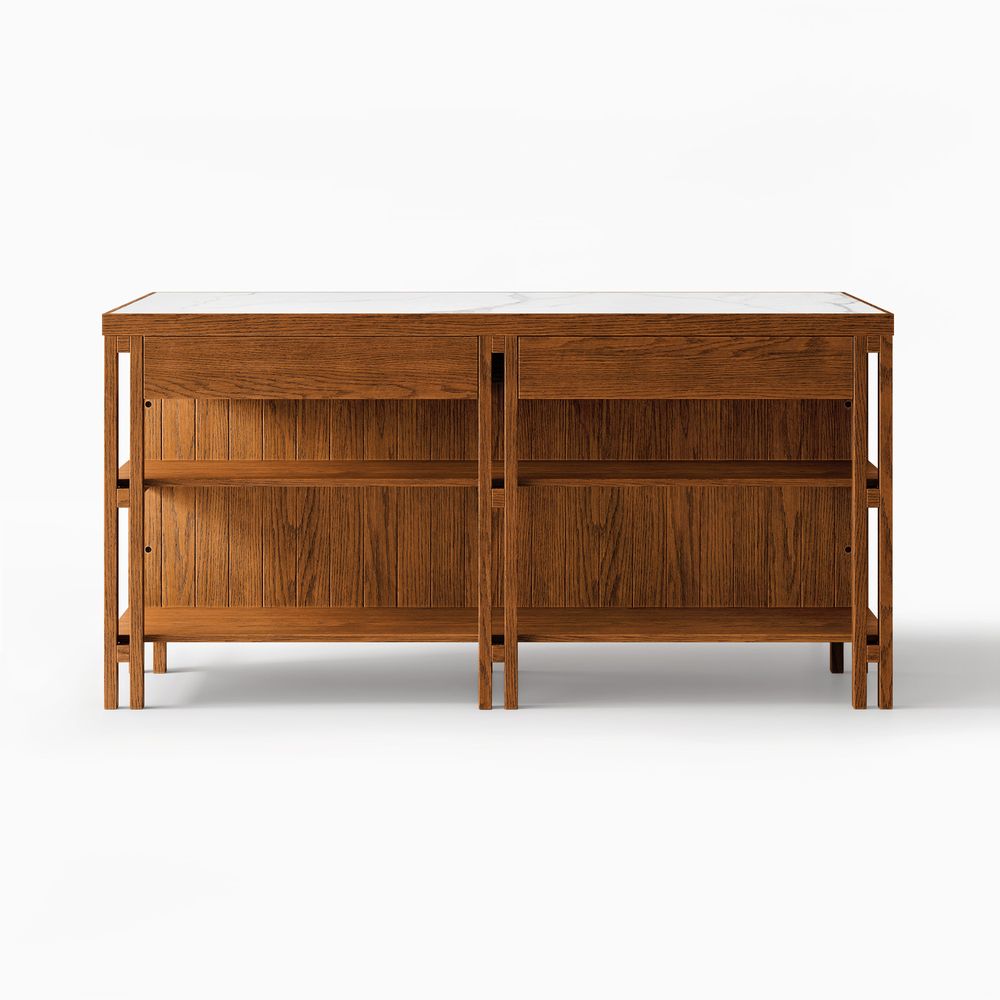 MCM 72" Sintered Stone Kitchen Island