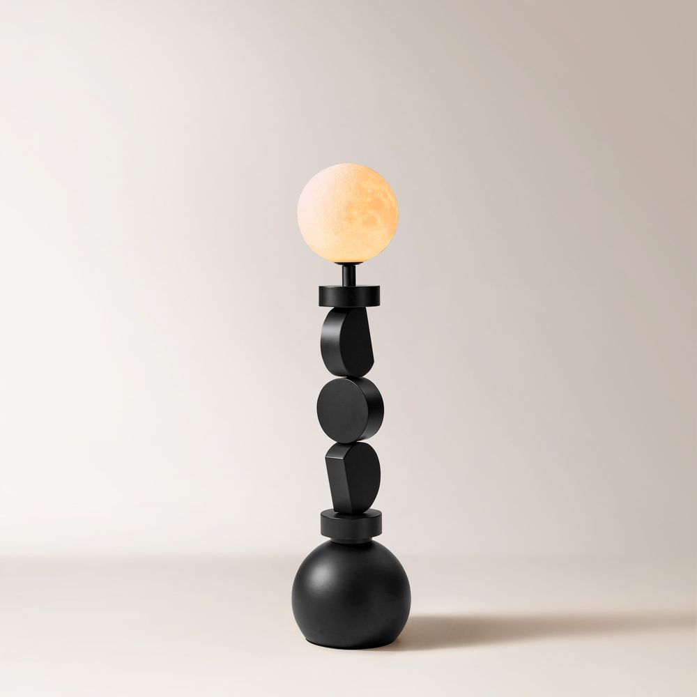 54" Floor Lamp with designed frame