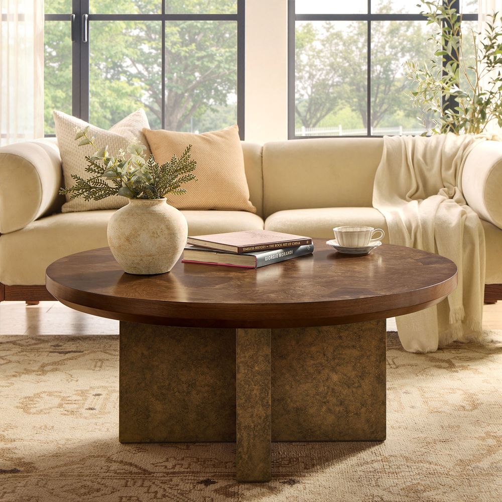 Round Burl Coffee Table