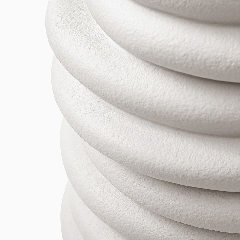 white matte ceramic vase