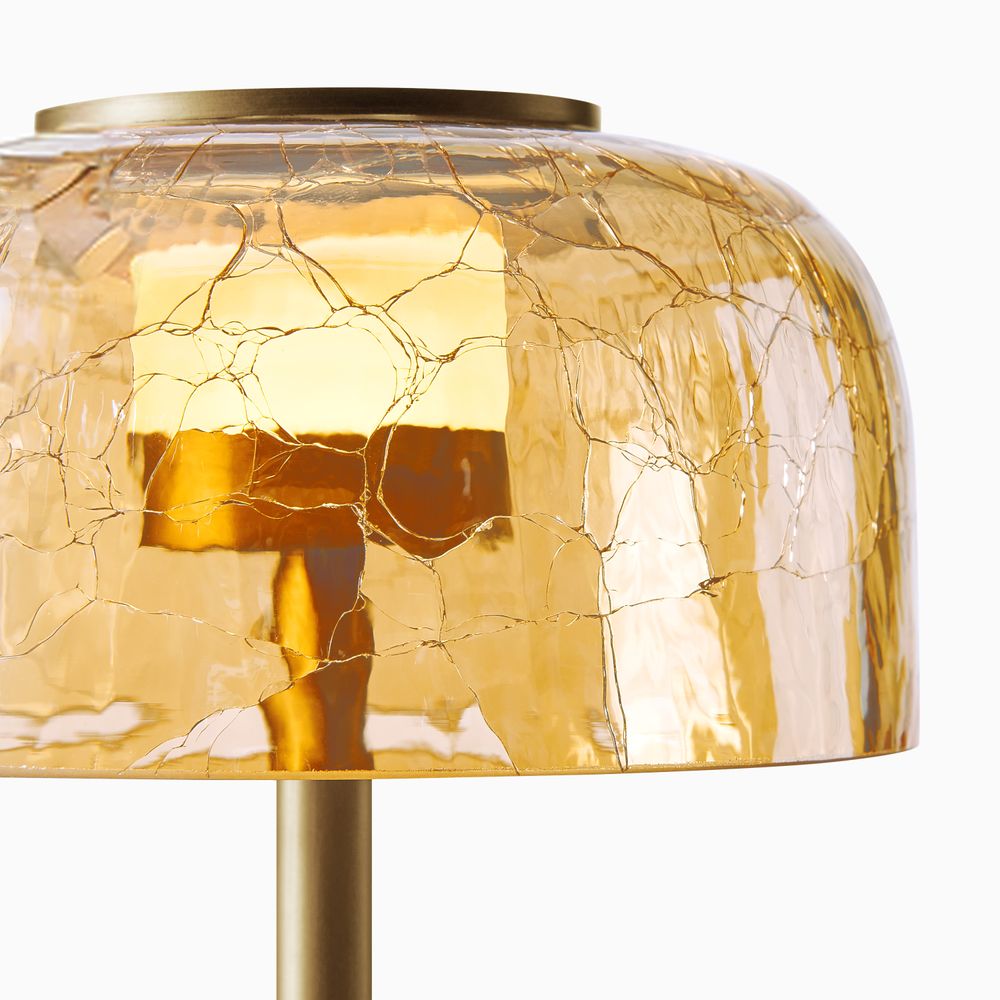 crackle glass table lamp