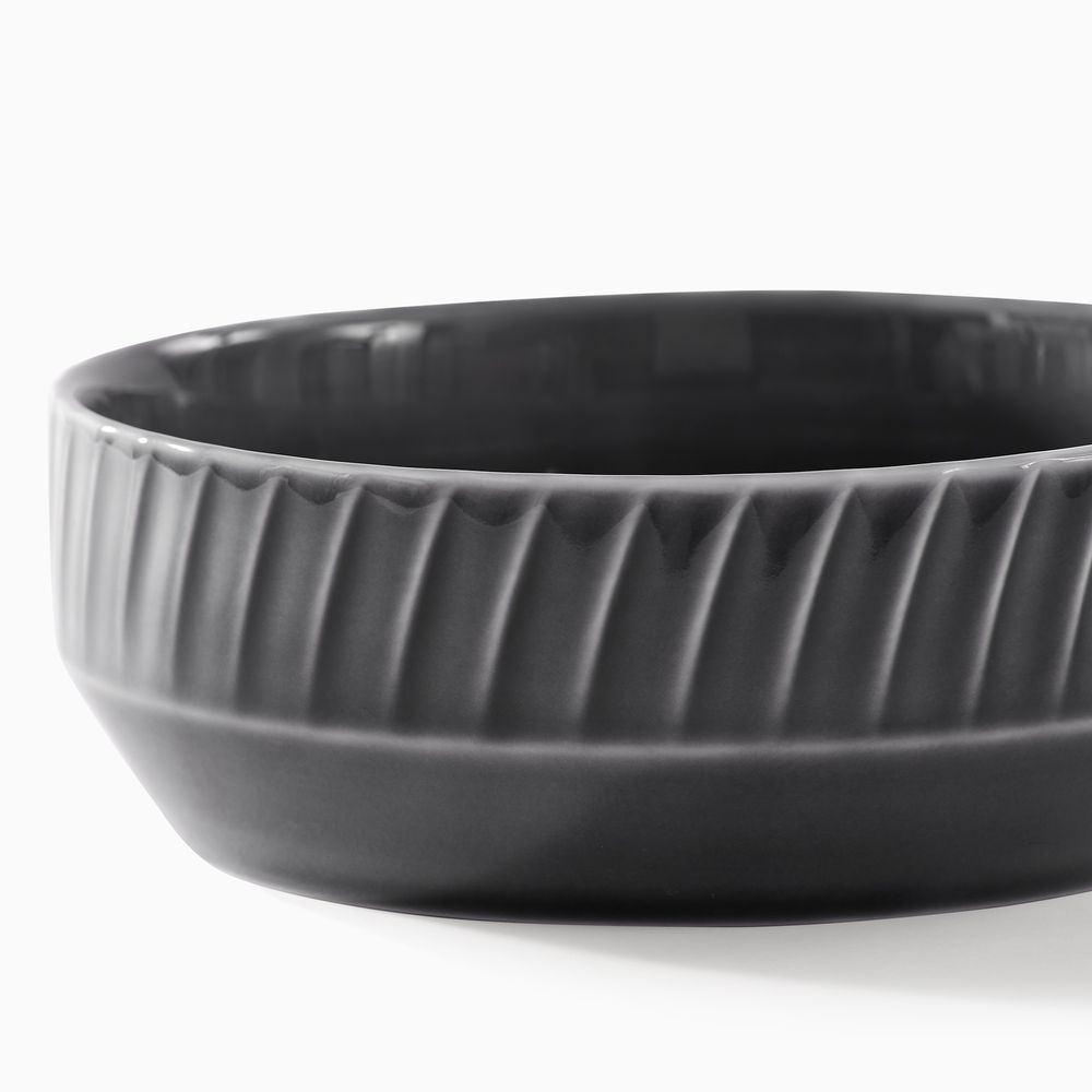 textured gray ceramic bowl sets