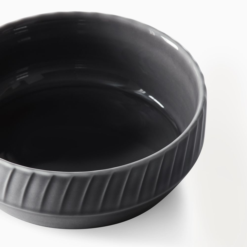 textured gray ceramic bowl sets