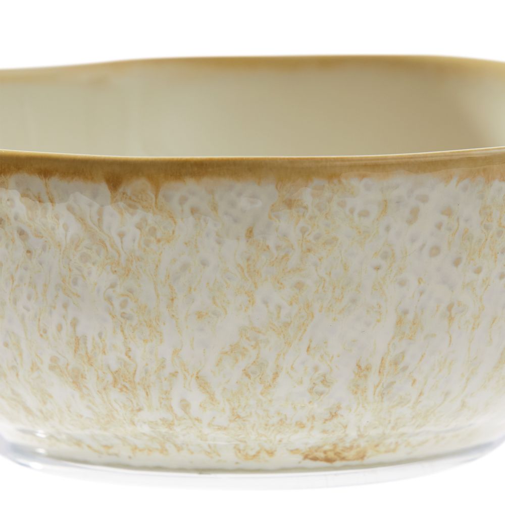 creamy beige glazed ceramic bowl sets