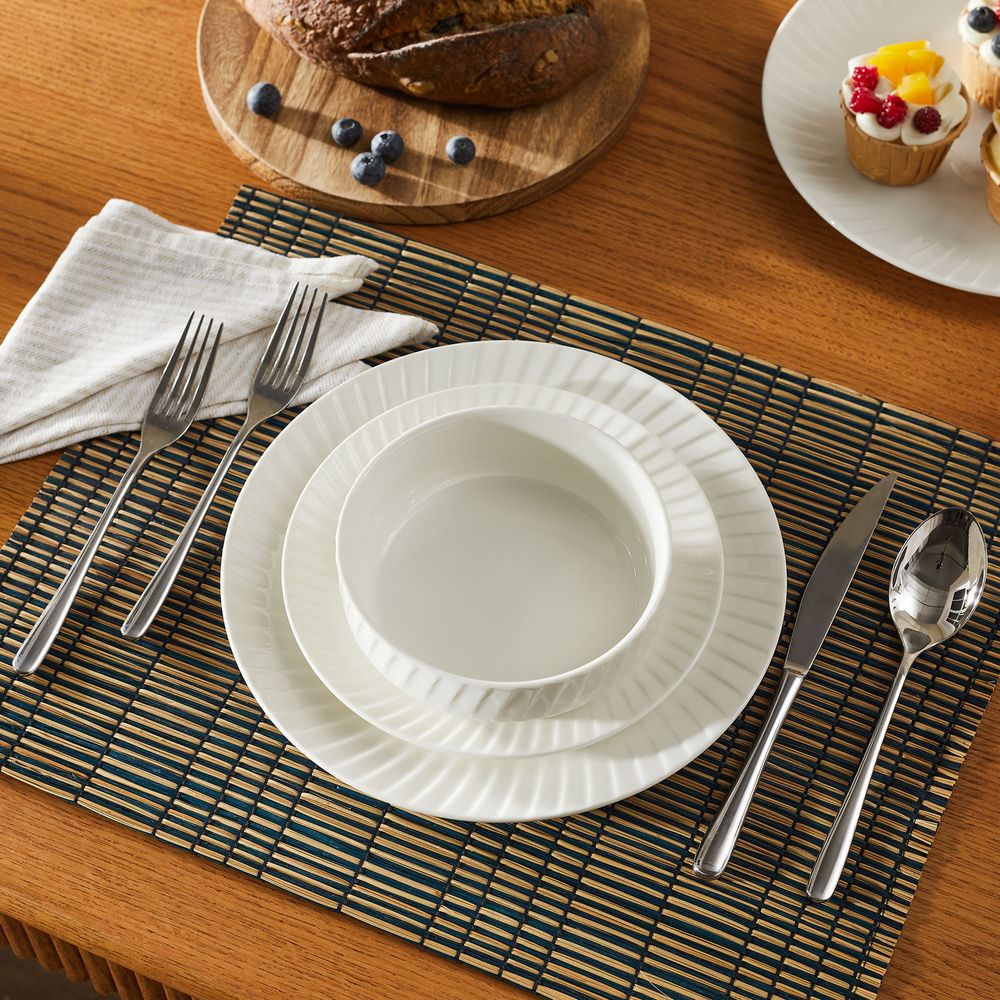 textured white ceramic dinner plate sets