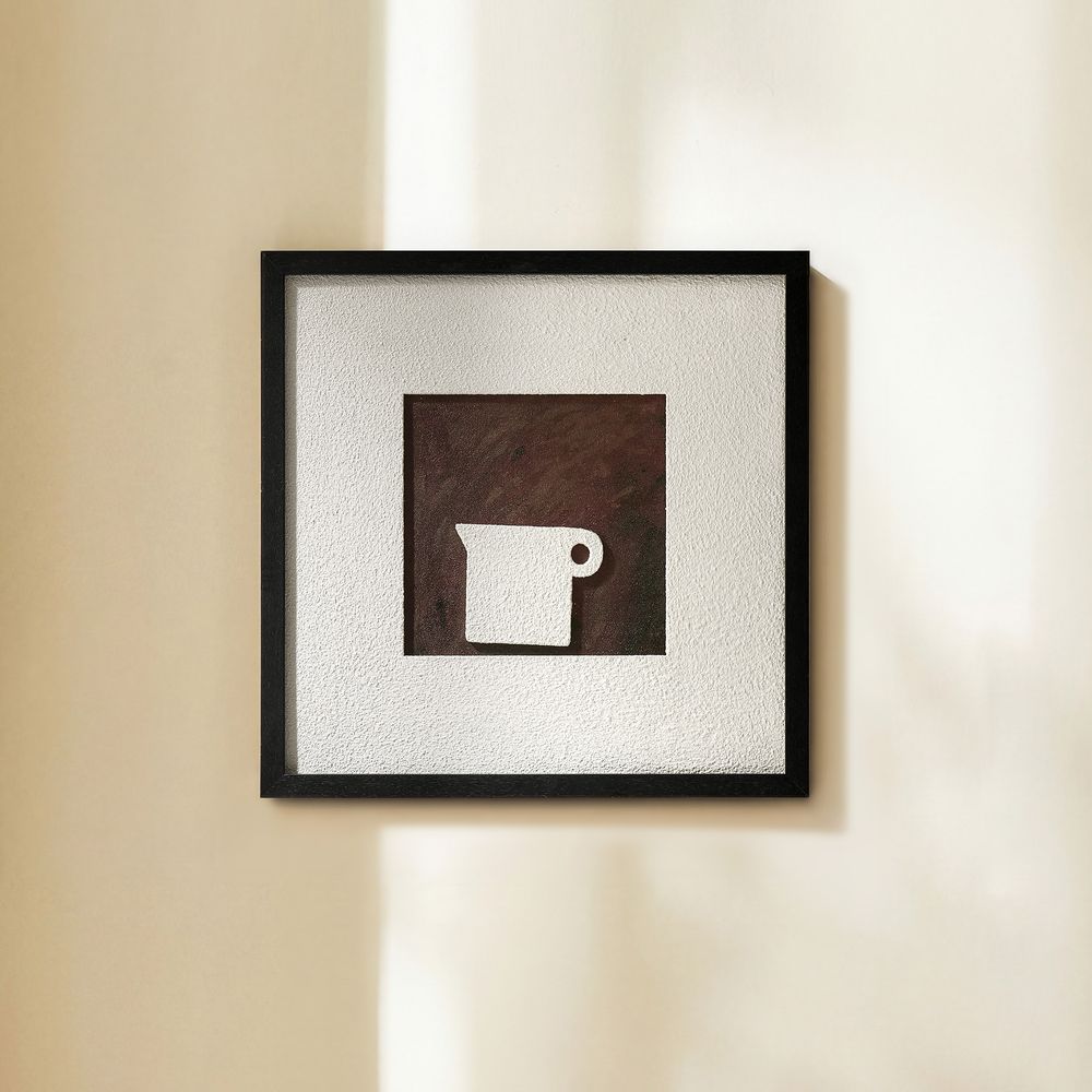 hand painted textured wall art