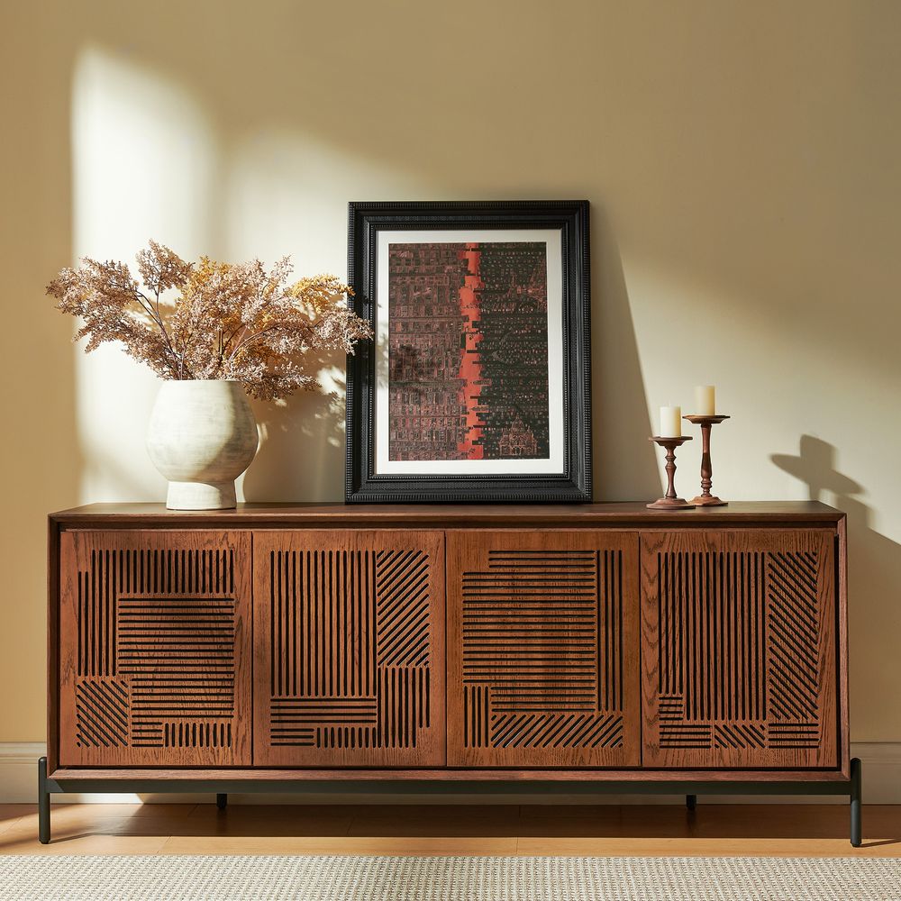 Framed Wall Art with 3D printed texture