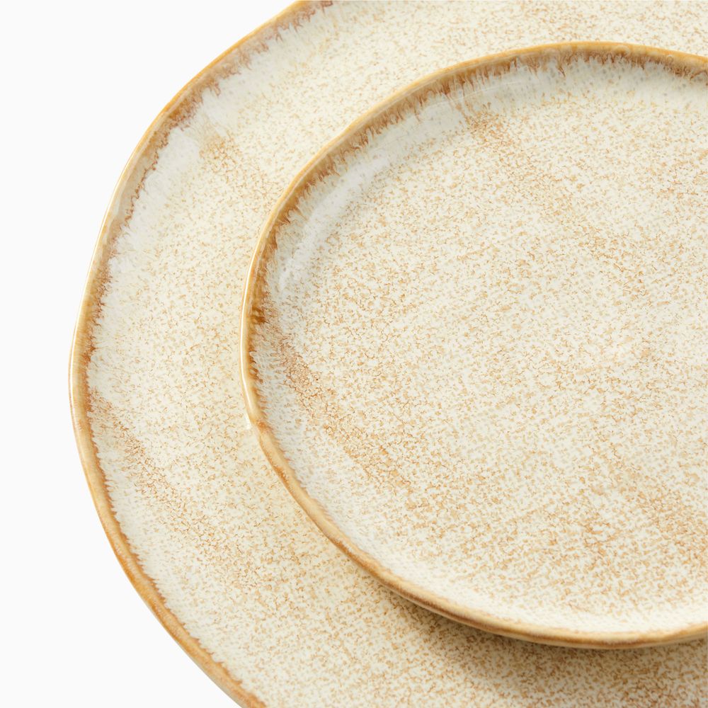 Creamy Beige glazed ceramic dinnerware sets