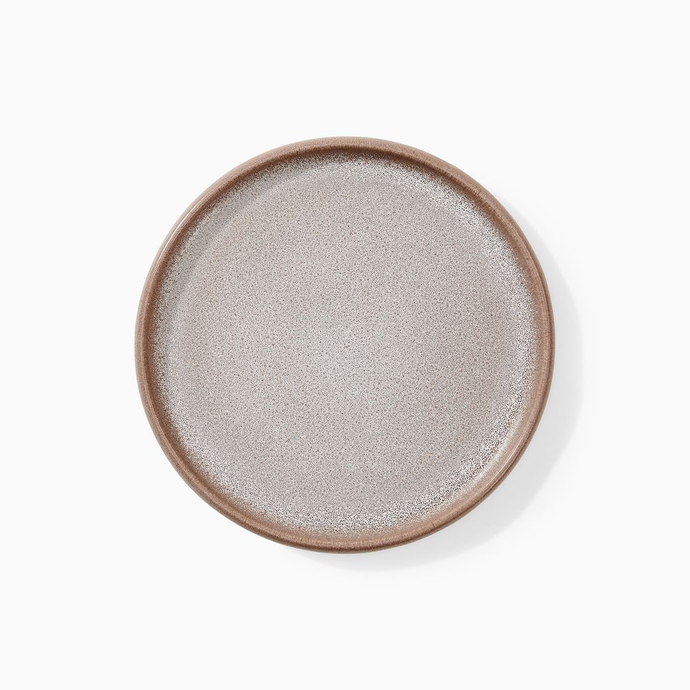 speckled taupe ceramic salad plate sets