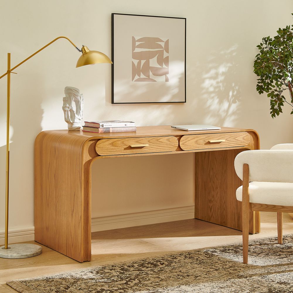 office desk with 2 drawers