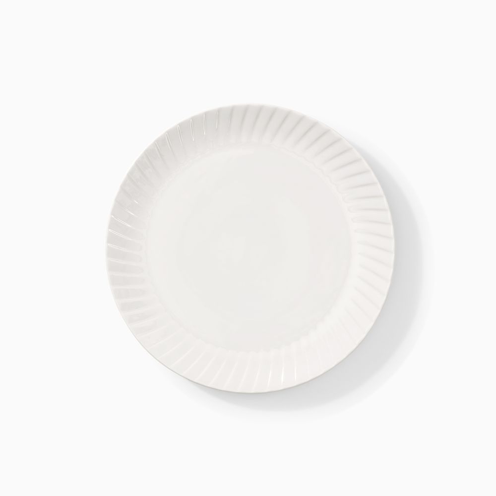 textured white ceramic salad plate sets