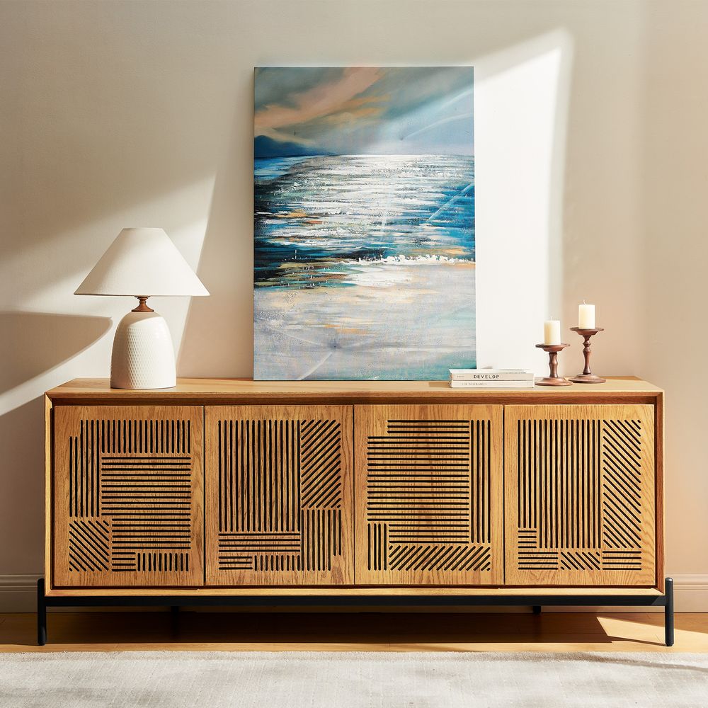 frameless hand painted wall art