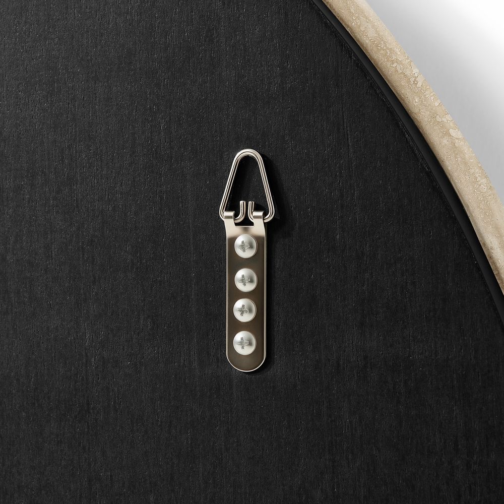 32inch Round Travertine Wall Mirror