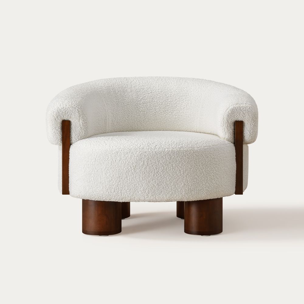 Bouclé accent chair