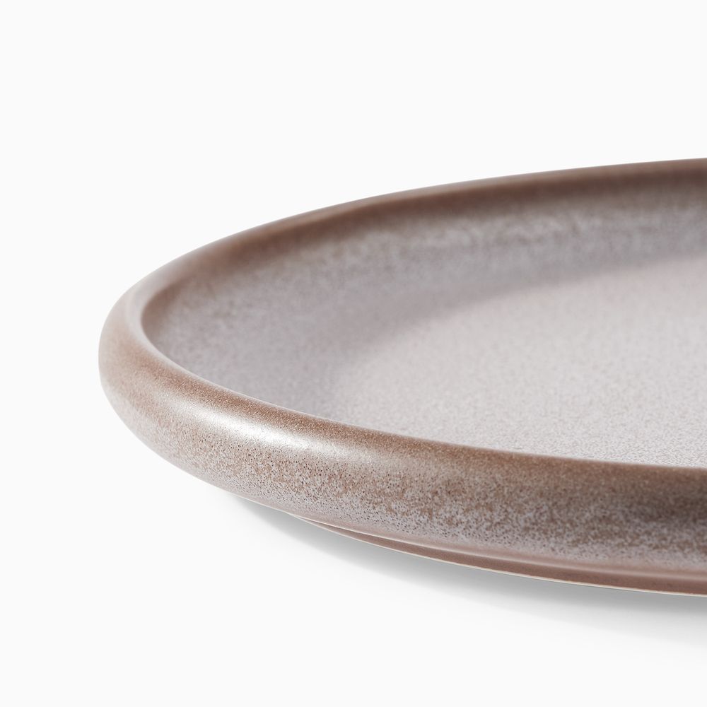 speckled taupe ceramic dinner plate sets