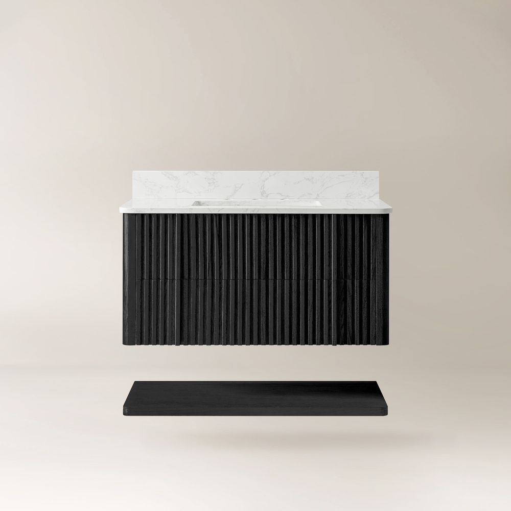 floating bathroom vanity with sink