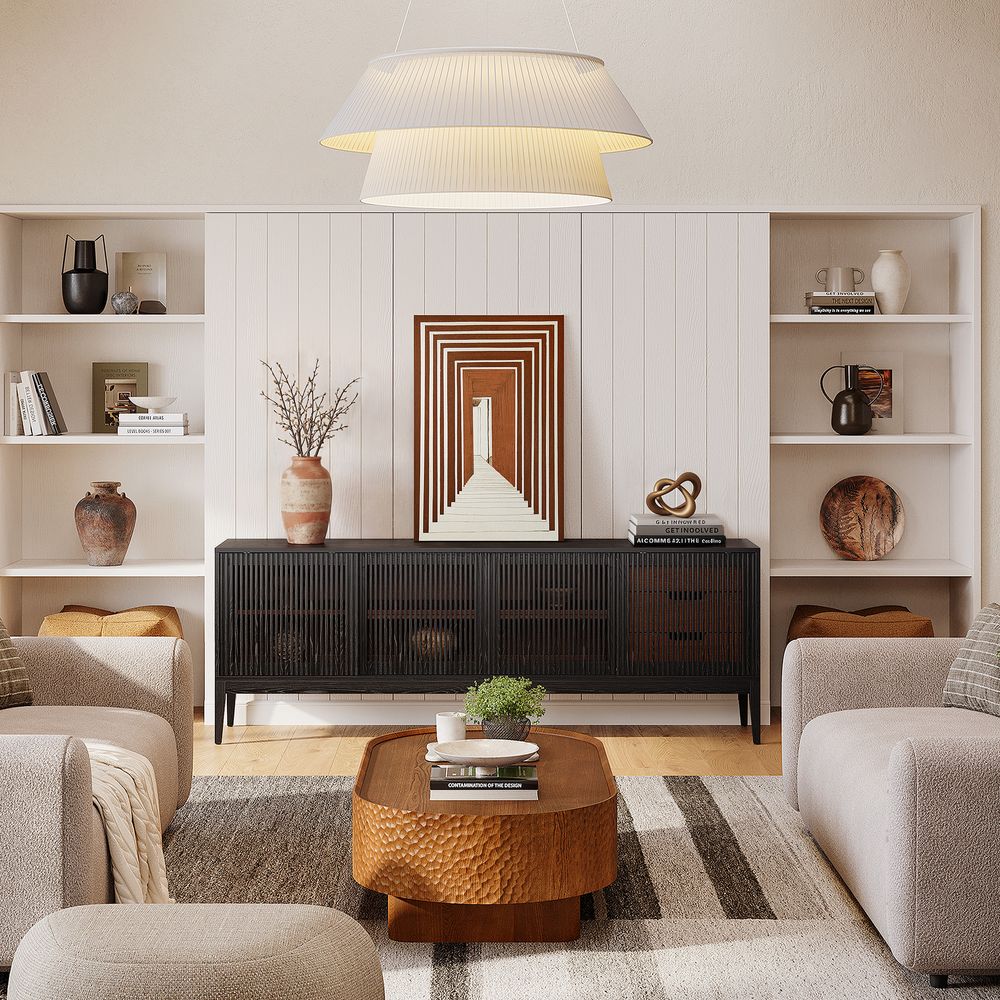 Receding Hand Painted Wall Art threedimensional illusion